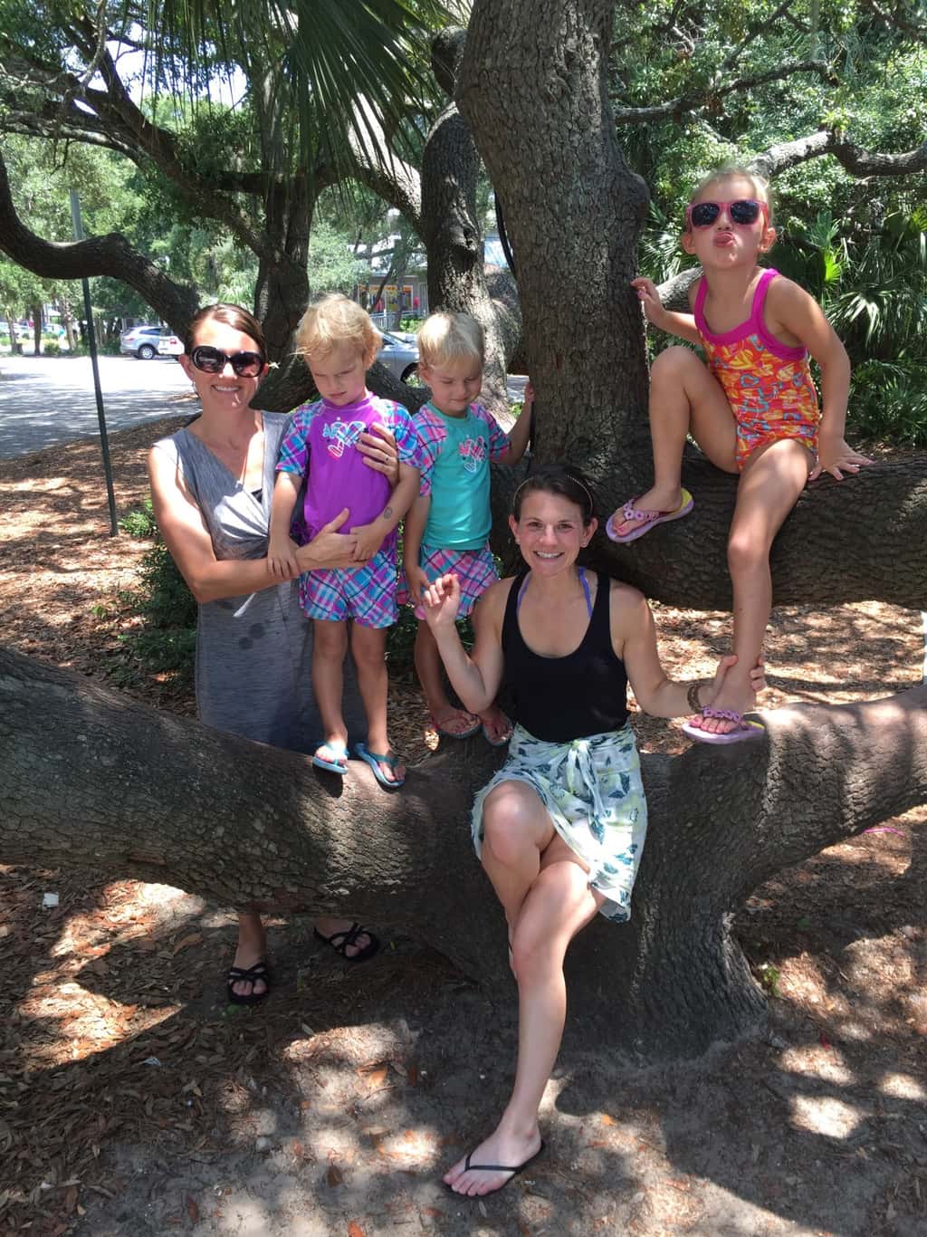 Vacation day 3: We had a blast playing at the beach on Hilton Head Island. It was their first time at the ocean, and Gwen and Josie loved it! Gwen especially liked crashing into the waves. Abby and Josie really liked playing in the sand.