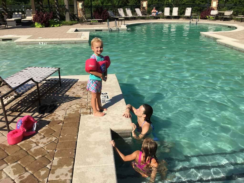 Vacation day 6: We swam, said our good-byes to Auntie Em and kitties, drove back to Asheville, swam some more, and started to feel ready to soon be home again.