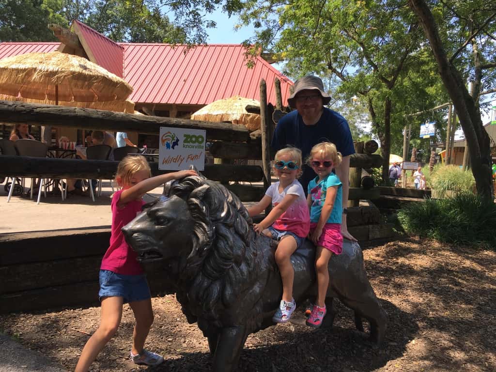 Vacation day 7: Instead of just driving straight home, we decided to use our reciprocal zoo benefits and visit the Knoxville Zoo.