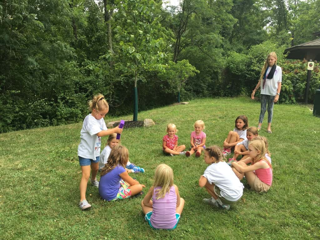 I planned a fun Girl Scout mini-camp for our troop today. We ate sun s'mores, made a photo craft, and played games like “sharks and lifeguards” and “drip drip drench.” (As I type this photo description, I’m wondering how Abby has enough energy to be jumping on the trampoline. I’m wiped out!)