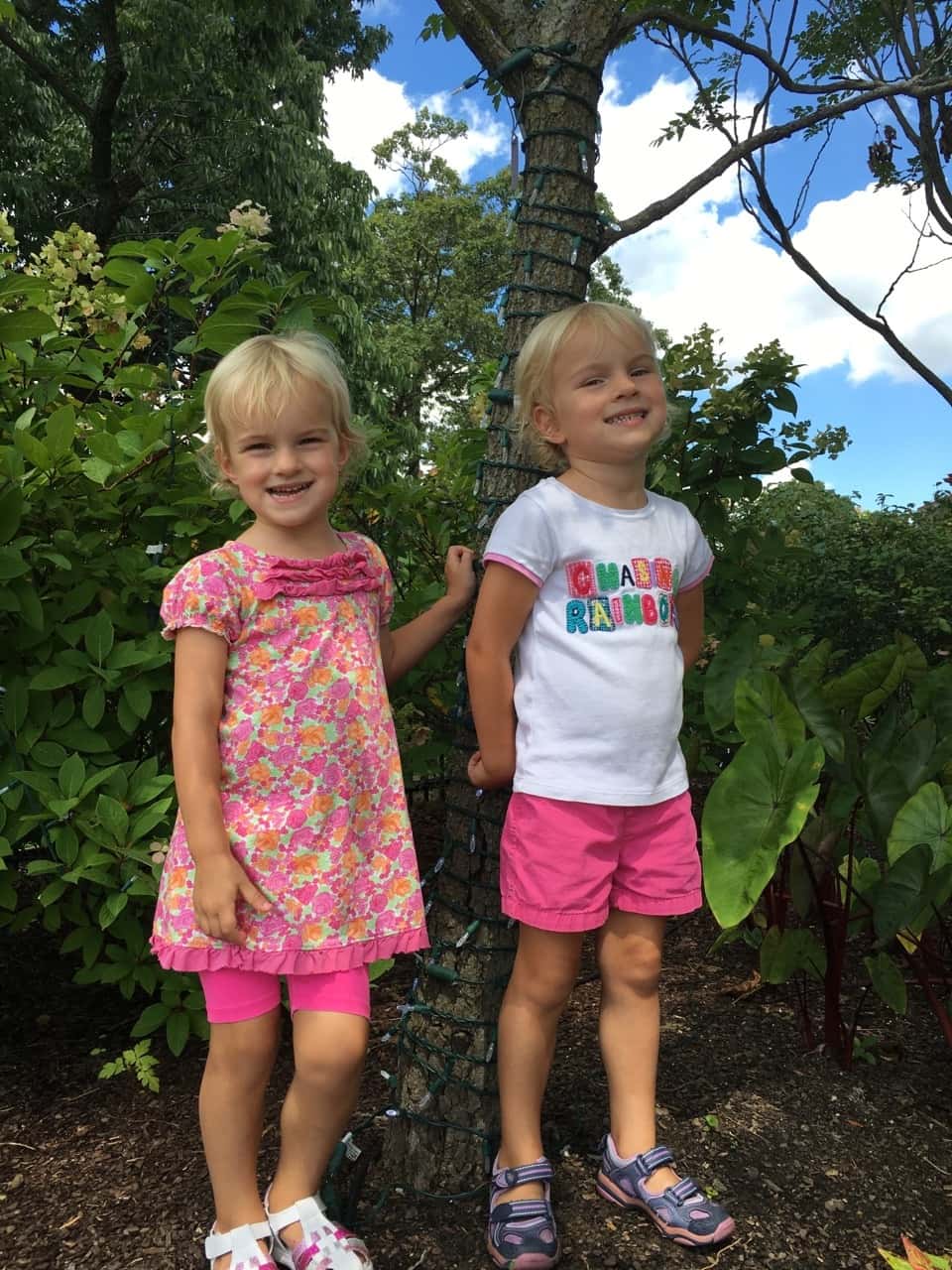 I thought it was cool enough today to visit the zoo. The girls thought it was hot enough to swim.