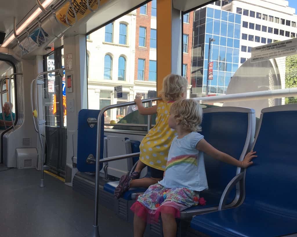 Tourists in our hometown! We rode the streetcar for the first time today and it was wonderful!