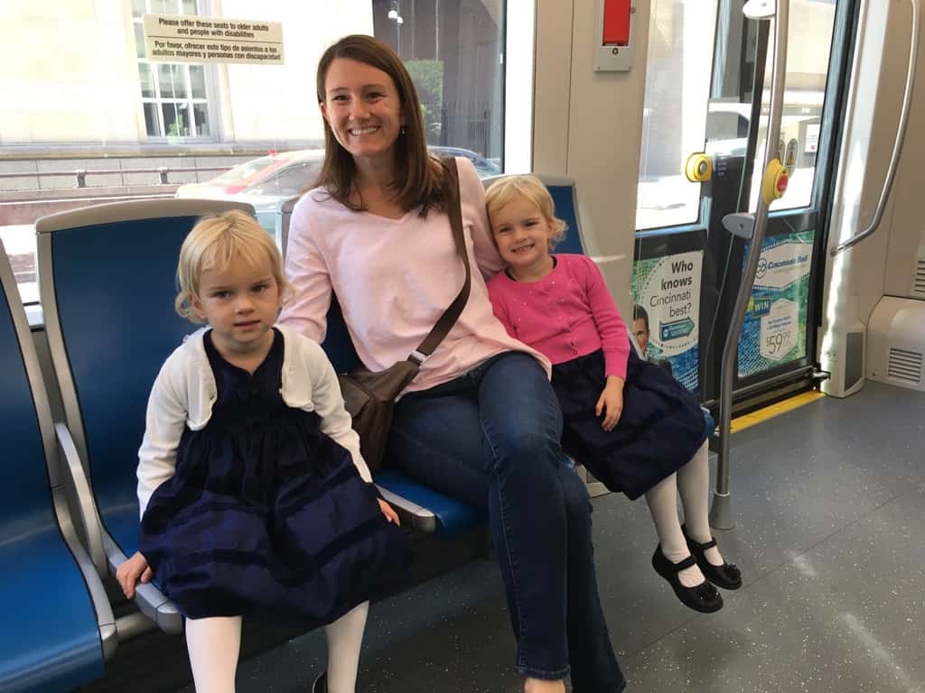 During the car trip Abby asked “what does downtown mean?” For us, today, it meant a place bustling with people, novelty, and culture. We greatly enjoyed the CTC’s Alice in Wonderland and our streetcar ride.