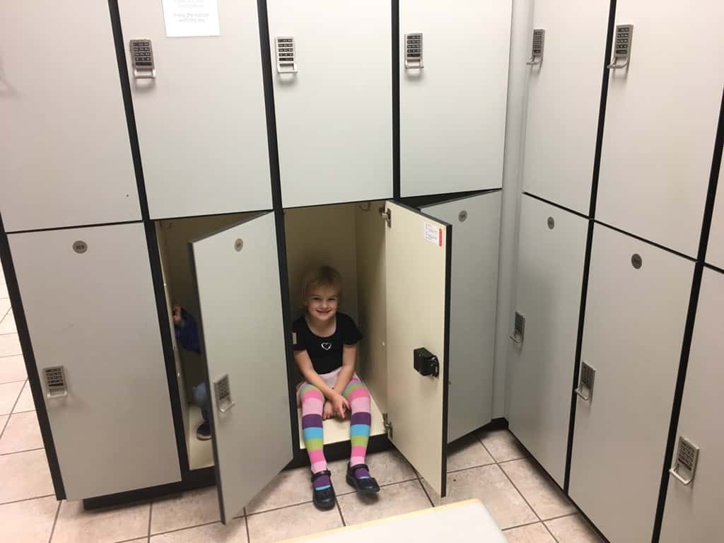 Secure all valuables in lockers