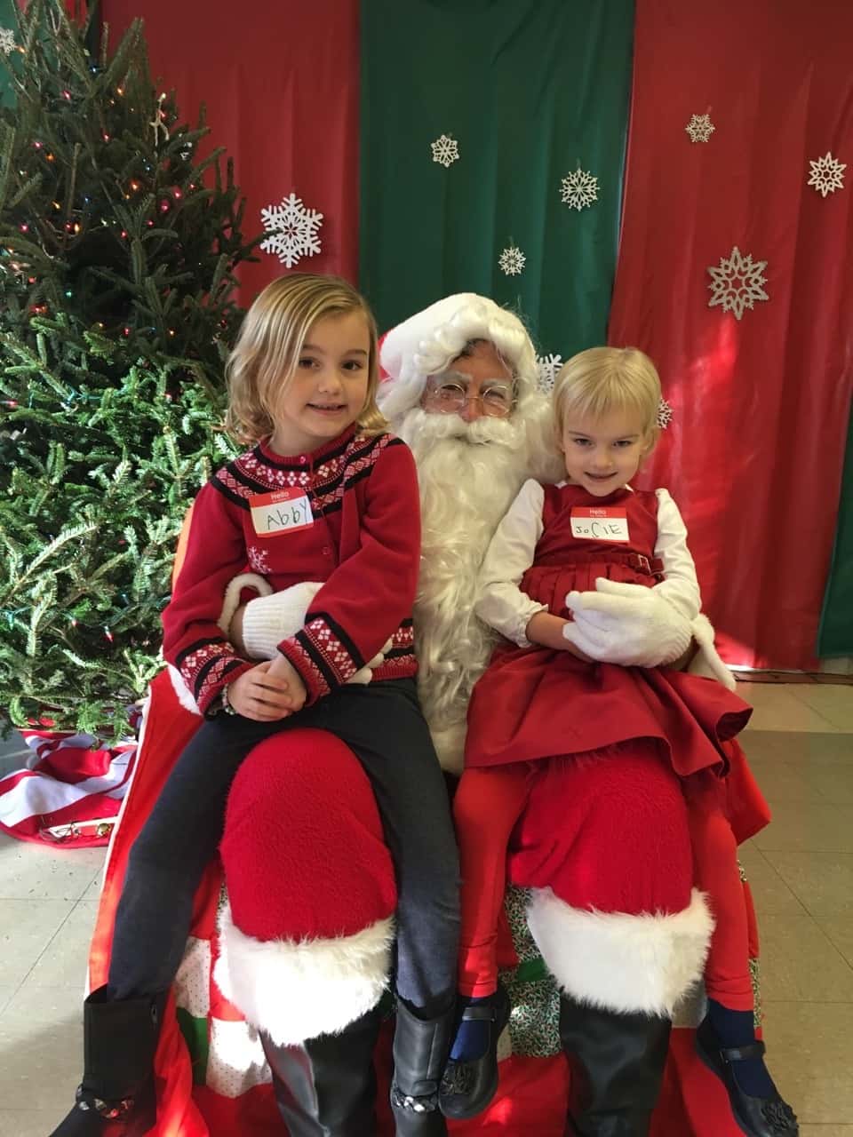 At Breakfast with Santa (with our favorite Moeller rugby elf)