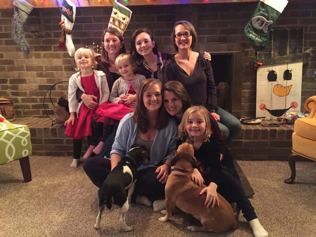 Celebrating Christmas early, but with all four sisters – what a treat!