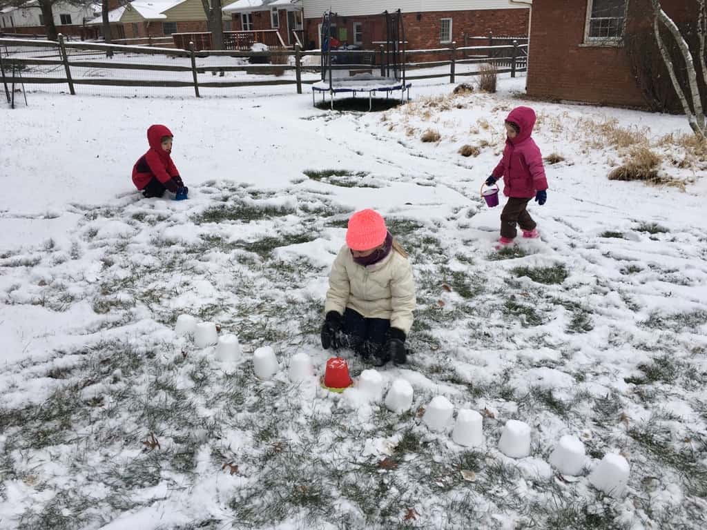 First snowfall of the year! Abby still had school, but had a full hour of outdoor fun in the afternoon with friends. Gwen and Josie played outside on three separate occasions!