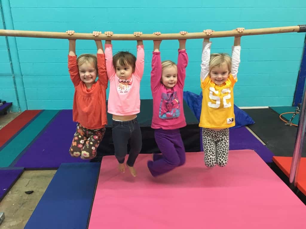 We had another fun Friday at Gym Skills with our preschool playgroup friends. It’s so great to watch them all happily play together. I remember well those play dates when they only ever spoke to their own twin. Now they all laugh and play together!