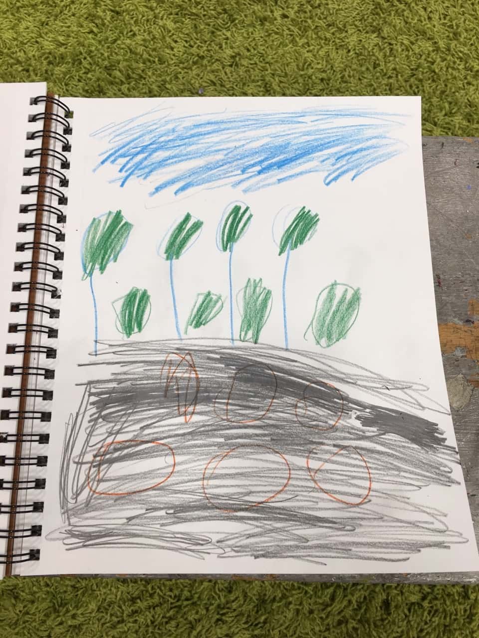 Gwen’s Van Gogh inspired sketch.