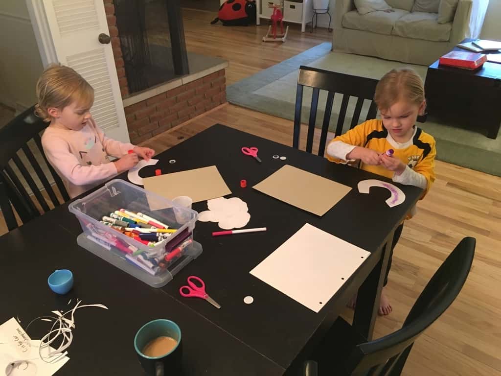 Our newest preschool fun: writing practice, and letter of the day crafts!