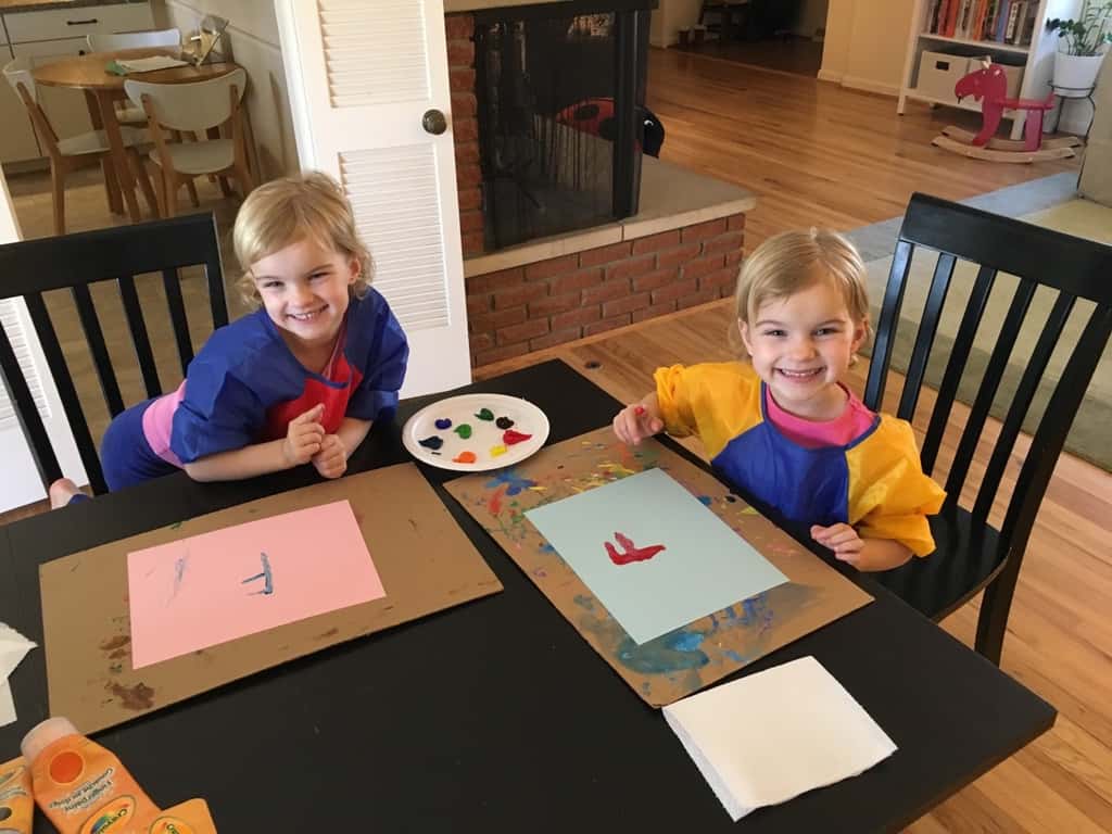 F is for fingerpaint!