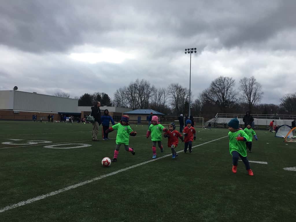 First soccer practice and game for Gwen and Josie today! These “Green Lizards” did a great job and “had so much fun!”
