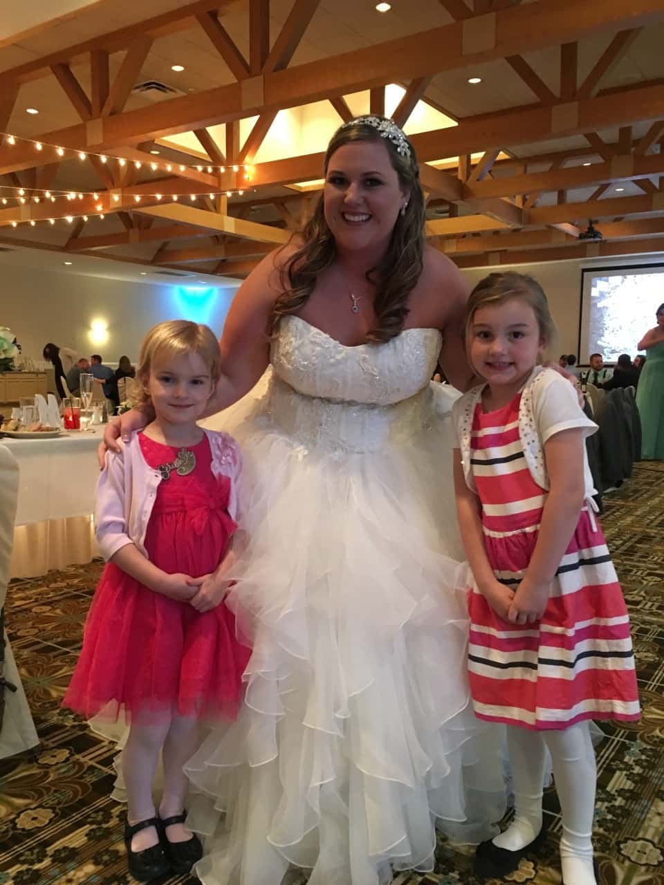 These girls had so much fun celebrating Jenny and Austin’s wedding. On the way home, they said they liked dancing, the photo booth, and the cake smash best. I liked watching my girls having fun at a big family wedding much like I did as a child.