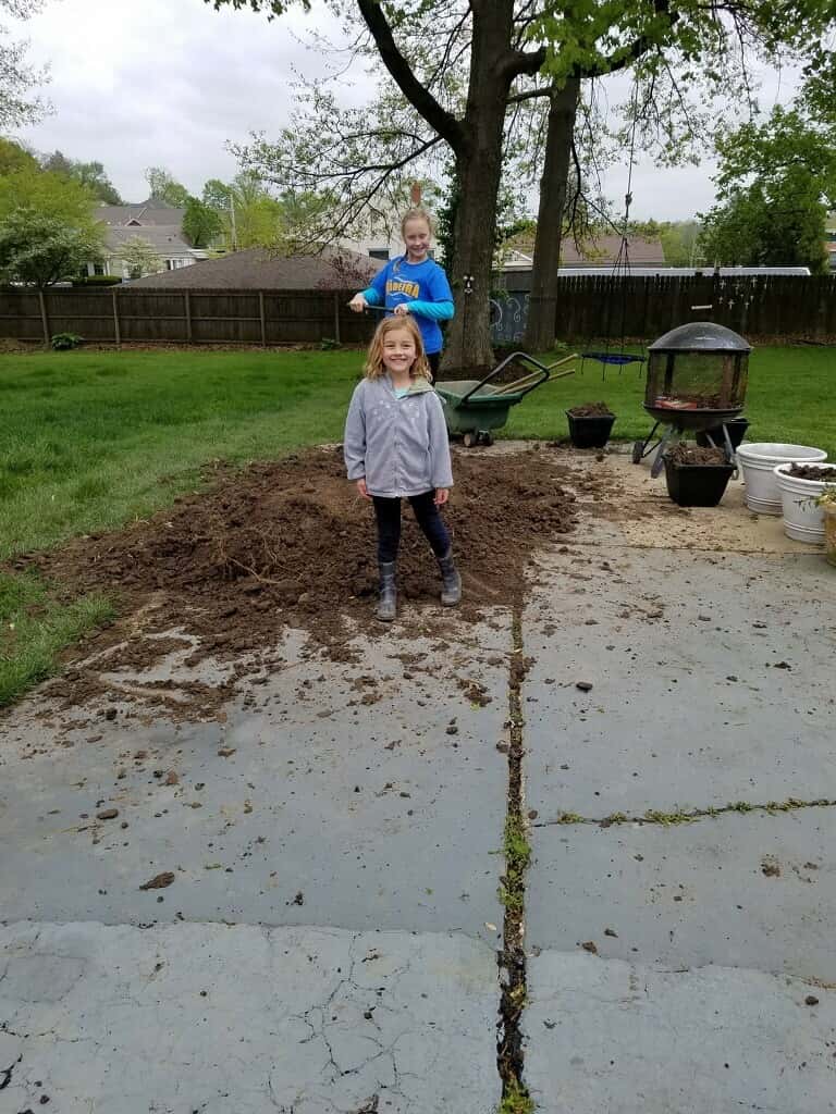 On Earth Day, we had the odd task of dismantling an old community garden for Clean Up Madeira. (The cynic in me thinks that perhaps the “community garden” title made the owners feel less guilty about using volunteer labor for their backyard project.)