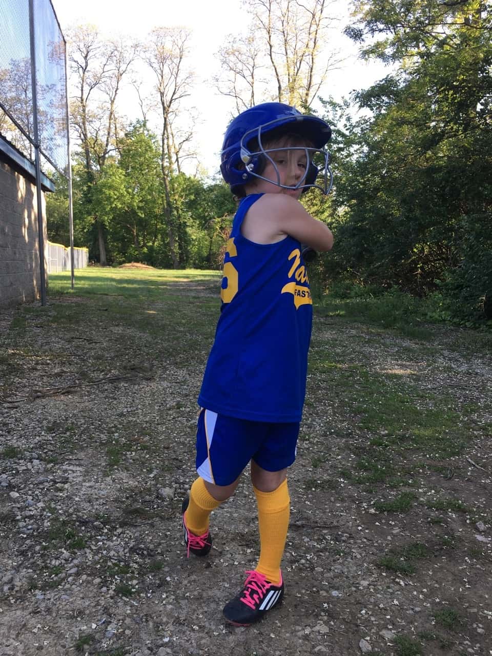 Warming up before batting