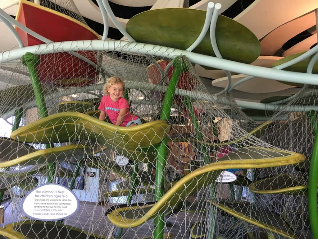 The first and last time I visited the Indianapolis Children’s Museum, I was almost exactly Abby’s age. I know I loved it, but the only thing I really remember was the indoor carousel. It’s still there, and so much more. We all had a great time! I think the girls now have their own fond memories.