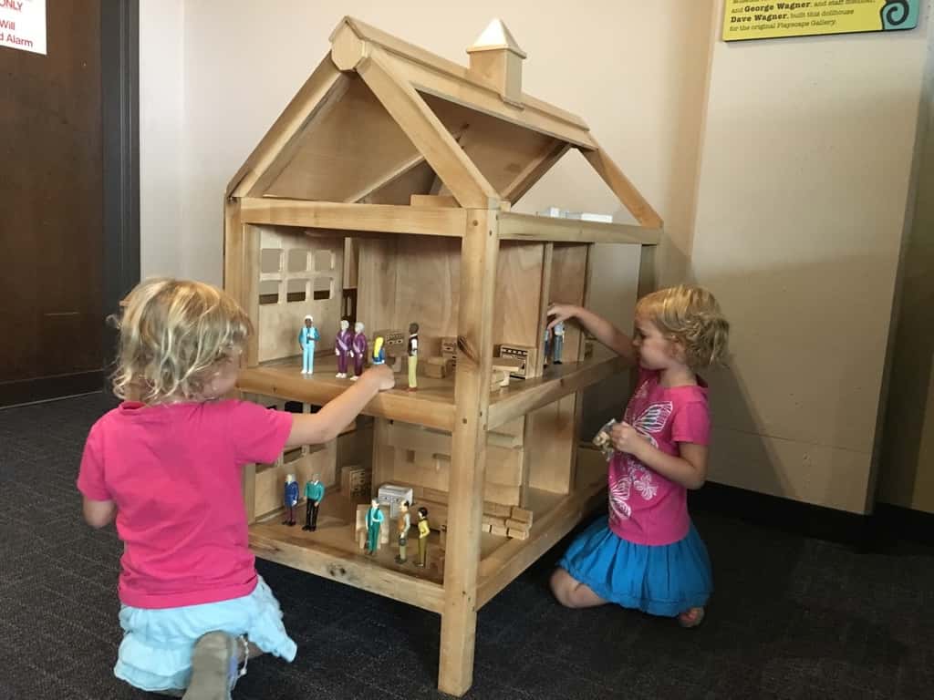 The first and last time I visited the Indianapolis Children’s Museum, I was almost exactly Abby’s age. I know I loved it, but the only thing I really remember was the indoor carousel. It’s still there, and so much more. We all had a great time! I think the girls now have their own fond memories.