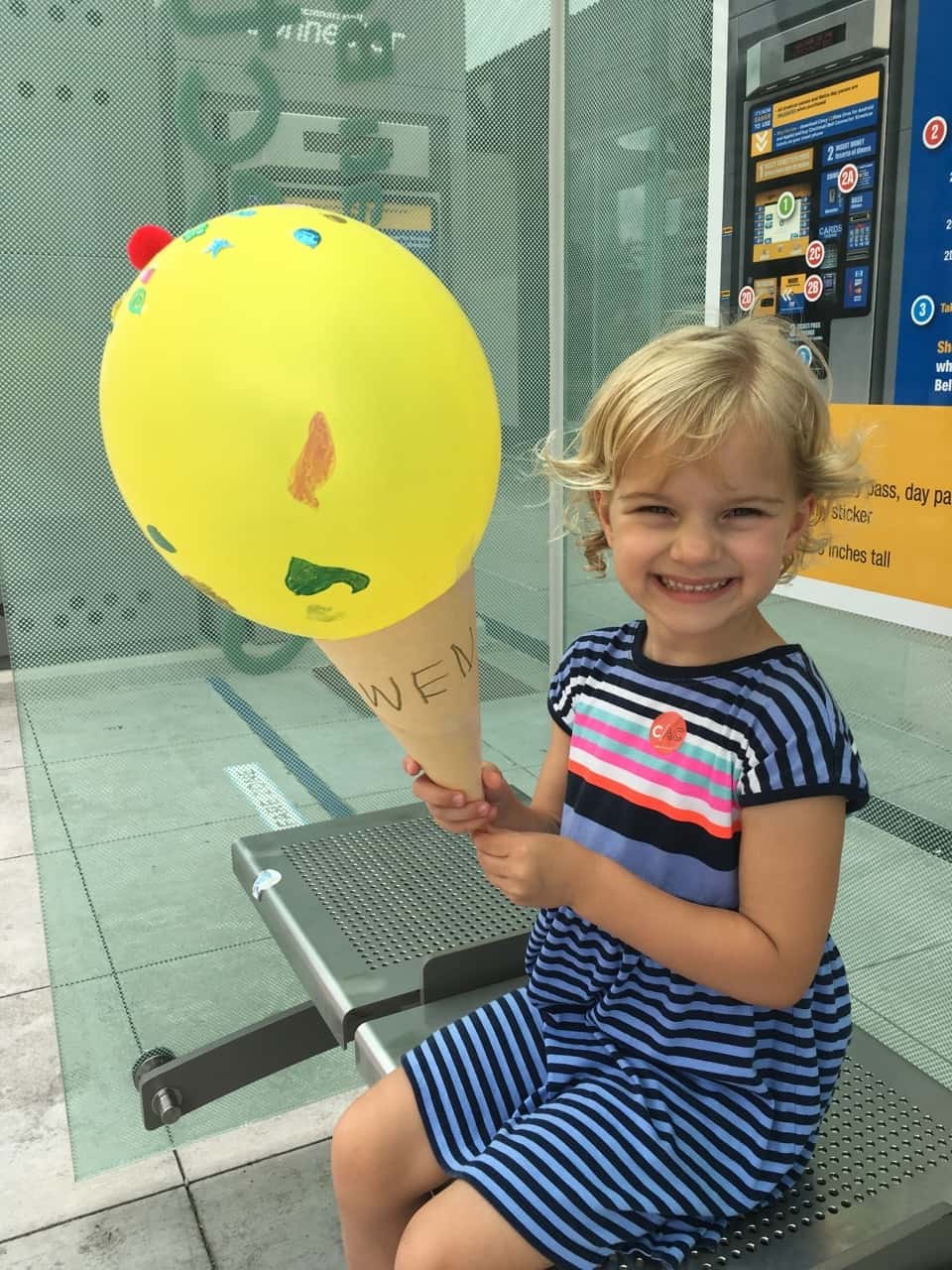 Girl date #3: After hearing about Josie’s fun experience at the Contemporary Arts Center, Gwen wanted to go too! Her unique ideas were to ride the street car and eat lunch at Skyline. I’m not sure how we managed to avoid it for so long, but this was actually Gwen’s first time eating her favorite food at the restaurant.