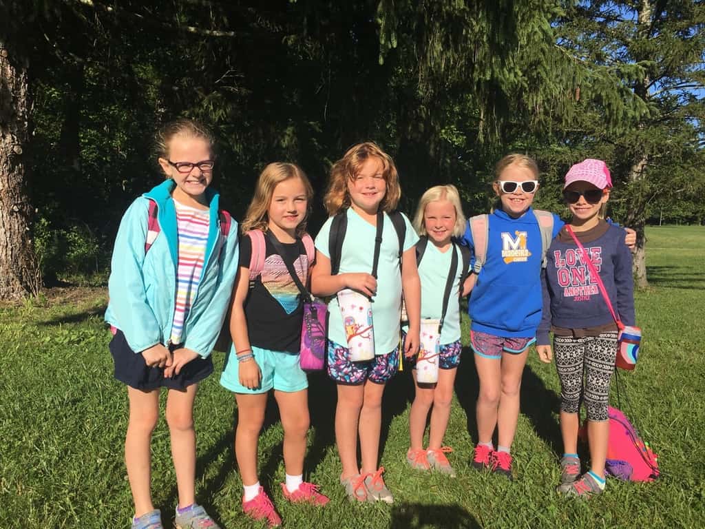 While Abby had lots of fun with her friends at Girl Scout camp, Gwen, Josie, and I had our own outdoor adventure at the Cincinnati Nature Center. They even got to hold some tadpoles and fish thanks to the netting skills of some nice big girls.