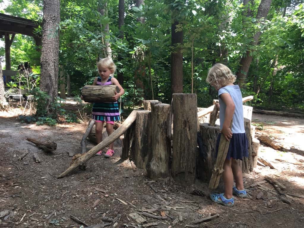 While Abby had lots of fun with her friends at Girl Scout camp, Gwen, Josie, and I had our own outdoor adventure at the Cincinnati Nature Center. They even got to hold some tadpoles and fish thanks to the netting skills of some nice big girls.