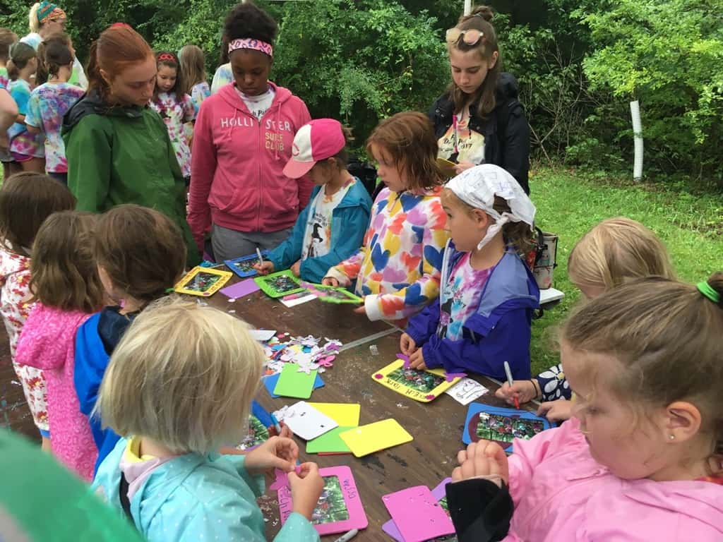 The weather was very HOT and it rained on Friday, but it was still a great week at Girl Scout camp. These girls were all “alive, alert, awake, enthusiastic” outdoor adventurers.