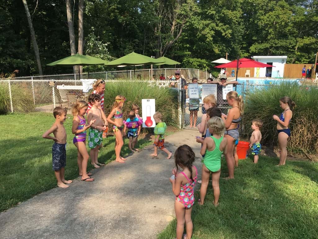 The water was freezing, but still we swam, devoured delicious pizza and ice cream, and had a great last hurrah at the pool.