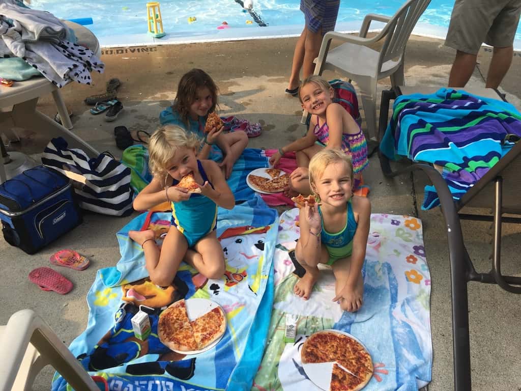 The water was freezing, but still we swam, devoured delicious pizza and ice cream, and had a great last hurrah at the pool.