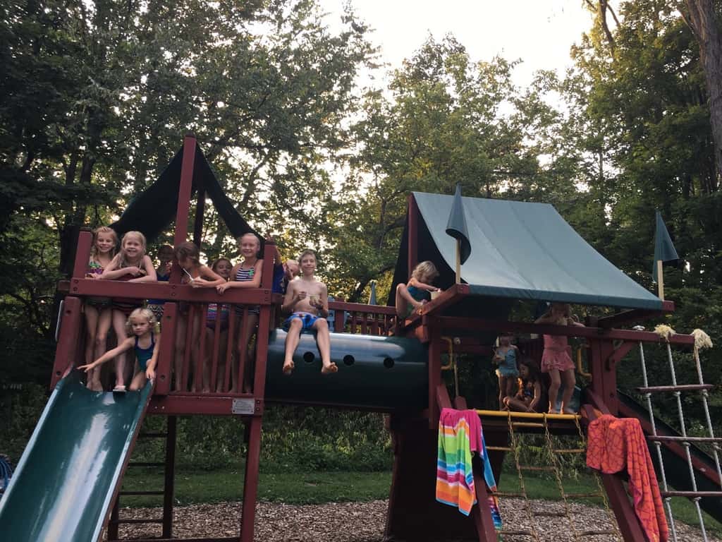 The water was freezing, but still we swam, devoured delicious pizza and ice cream, and had a great last hurrah at the pool.