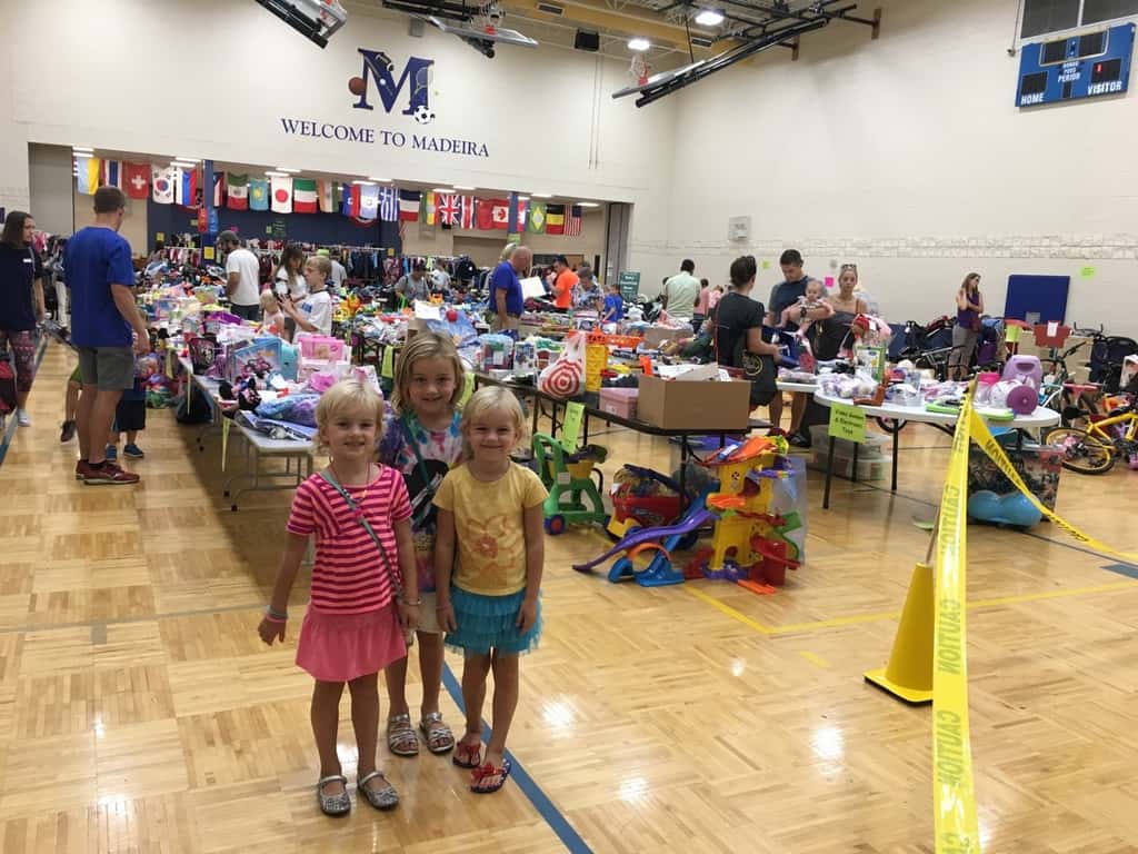 A few happy shoppers at the Changing Hands Sale.
