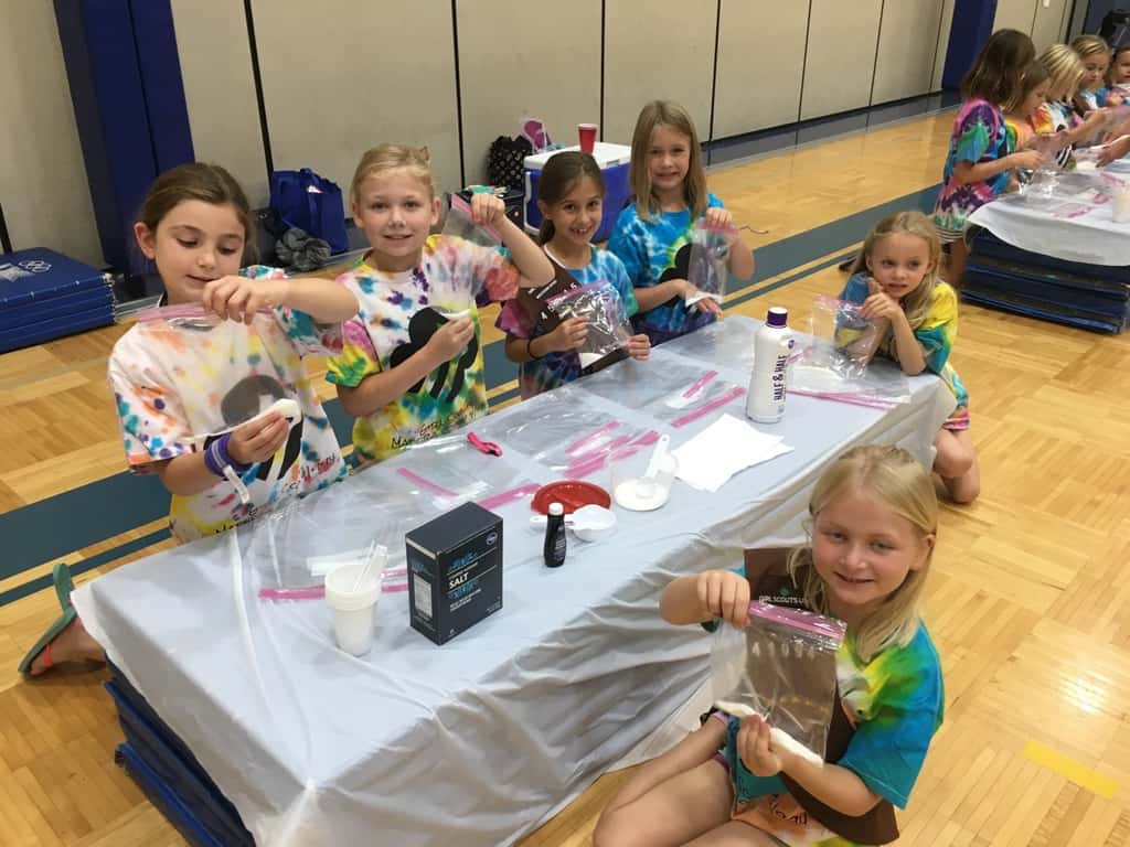 Home Scientist part 1 - making homemade ice cream, and experimenting with slime!