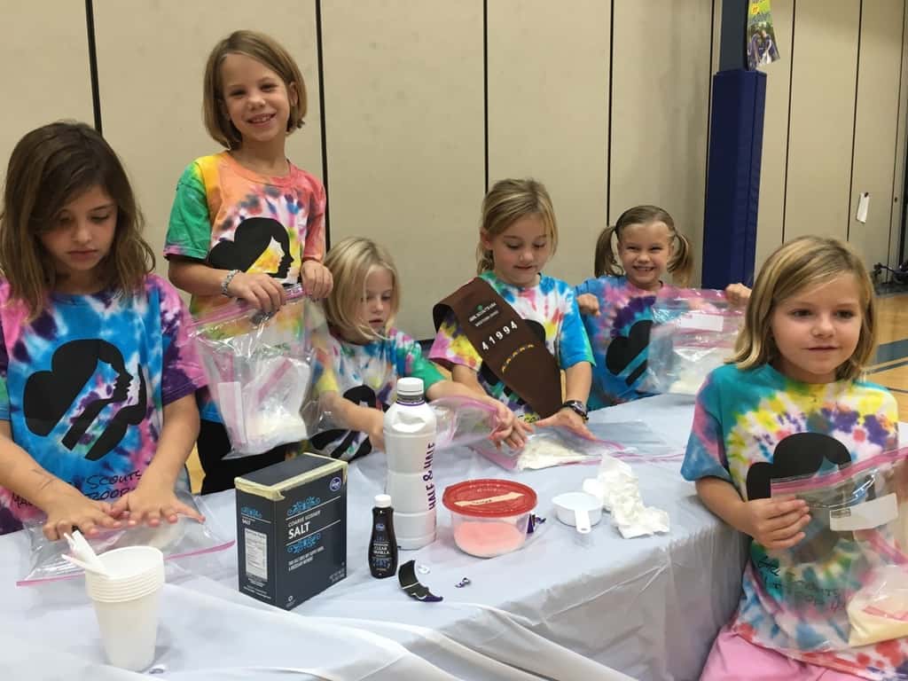 Home Scientist part 1 - making homemade ice cream, and experimenting with slime!