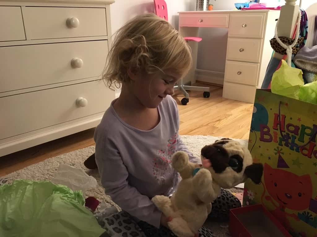 Five started with presents and ended with dinner at Dewey’s!