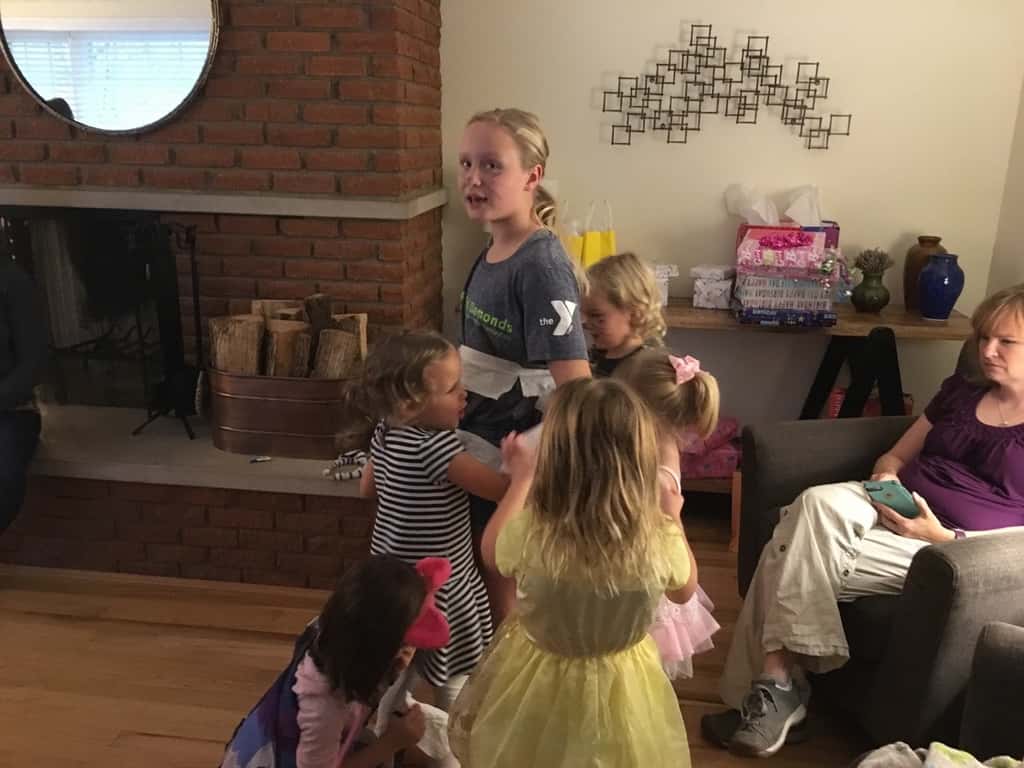 Gwen and Josie loved making slime, competing in a mummy race, and decorating cupcakes with friends at their 5th birthday costume party.