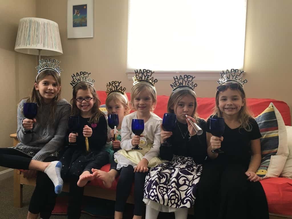 A happy Noon Years Eve celebration