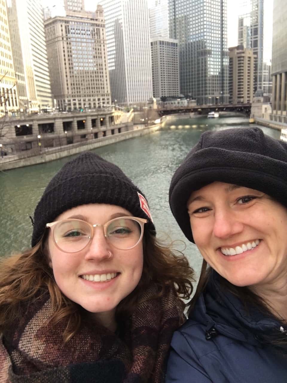 We also loved riding the free trolley to Navy Pier, taking a crazy high ride on the ferris wheel, and cruising around Lake Michigan. Some sister time walking from the Magnificent Mile to the Bean was fun too. John and the girls enjoyed their Chipotle picnic.
