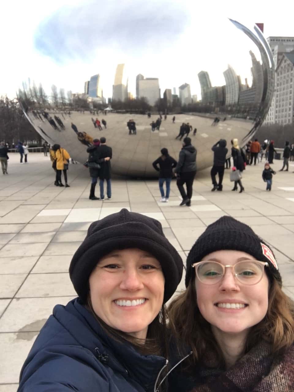 We also loved riding the free trolley to Navy Pier, taking a crazy high ride on the ferris wheel, and cruising around Lake Michigan. Some sister time walking from the Magnificent Mile to the Bean was fun too. John and the girls enjoyed their Chipotle picnic.