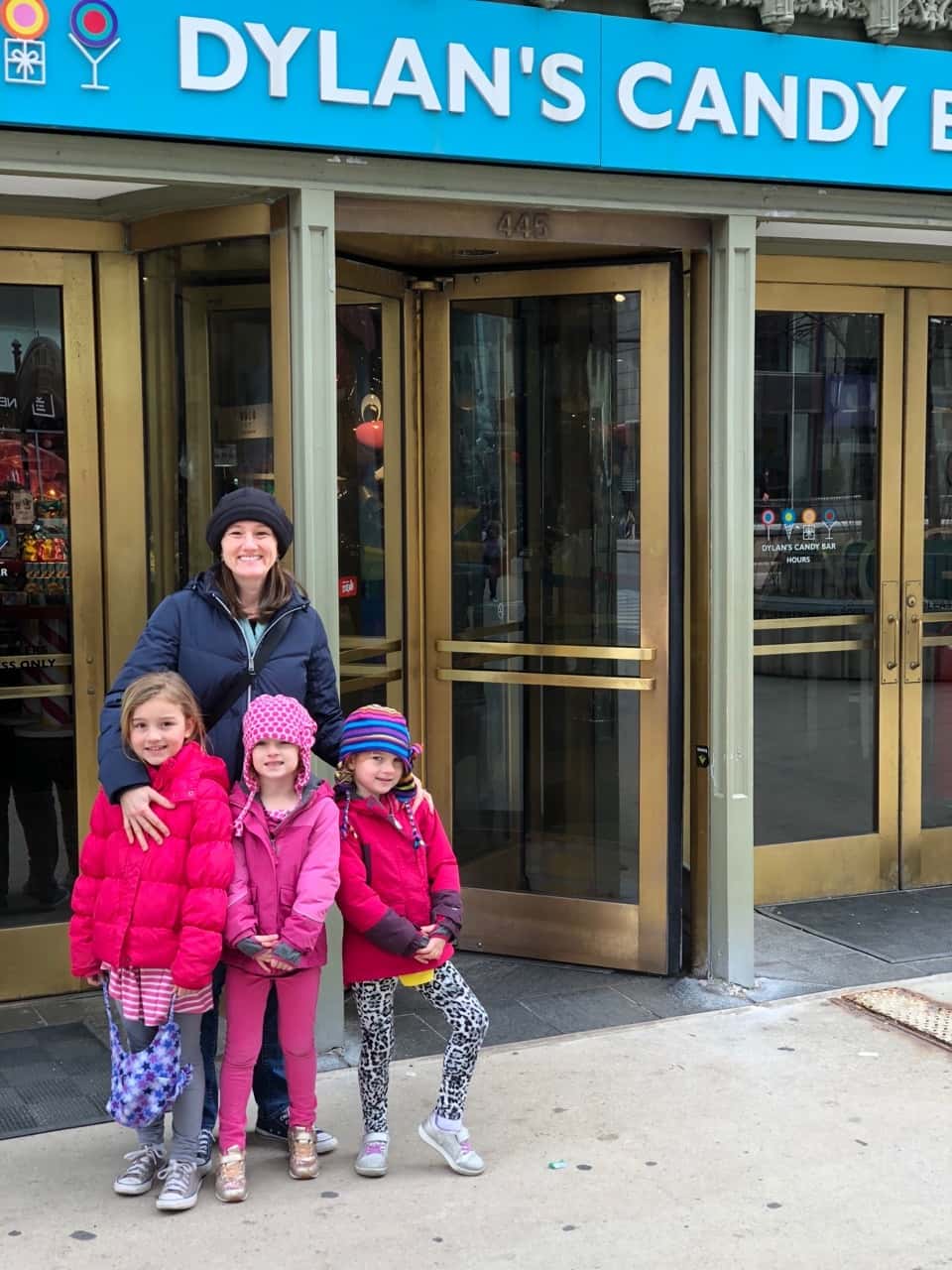 The most liked part of our morning walk along the Magnificent Mile was the stop at Dylan’s Candy Bar.