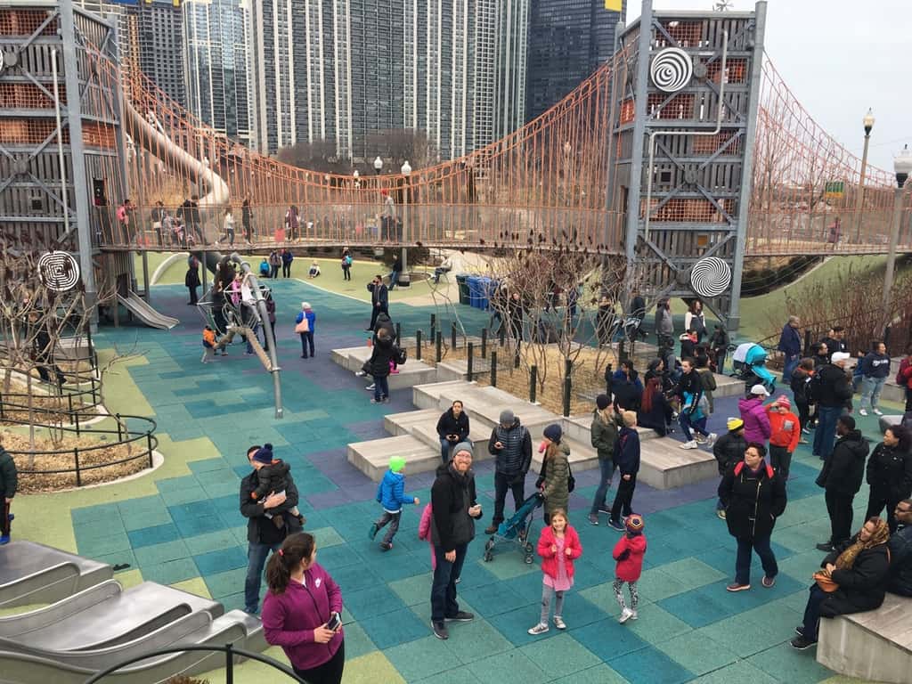 The smiles on their faces while playing at Maggie Daley Park were priceless.
