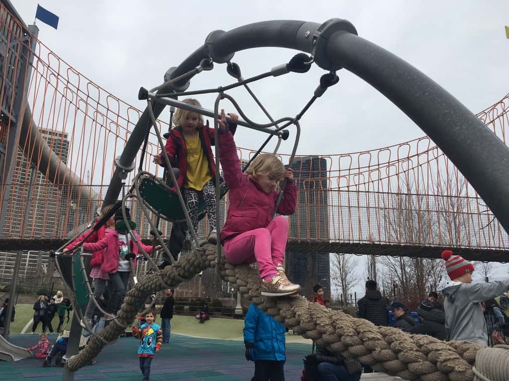The smiles on their faces while playing at Maggie Daley Park were priceless.