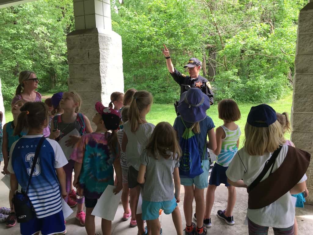 What a great day for a fun hike with our Girl Scout troop at the Kelley Nature Preserve! Thanks to our awesome guide, Deputy Meredith, we even got to see the elusive “Brownie” \[the bat\].