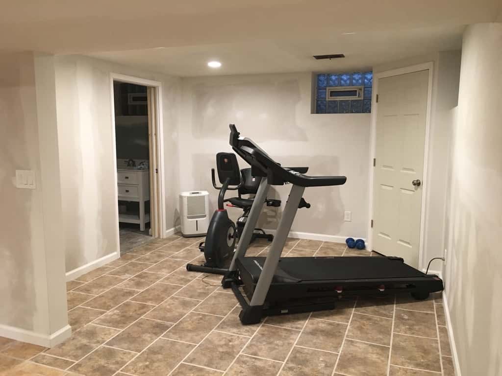 It still needs to be painted, but after four weeks our basement looks so much nicer!