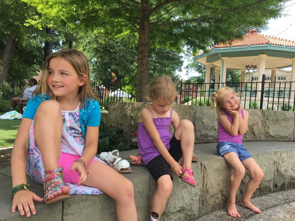 We had a great time downtown today. The girls especially loved playing on the spinner at Washington Park.