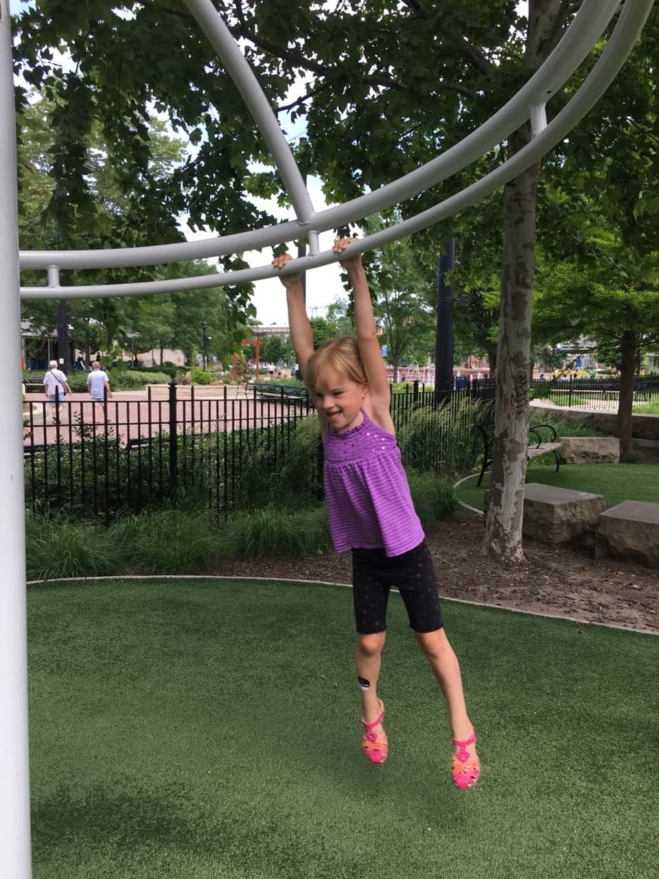 We had a great time downtown today. The girls especially loved playing on the spinner at Washington Park.