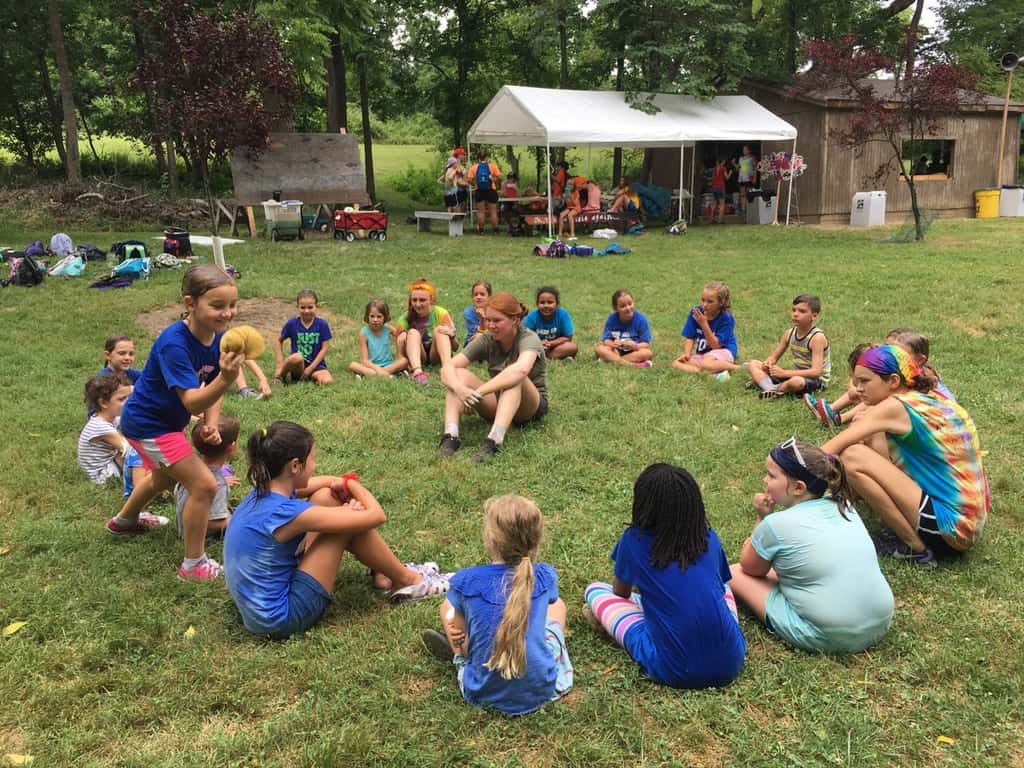 Girl Scout camp at French Park day 1. The girls were enthusiastic, and the weather was agreeable - a recipe for success! We hiked, spent time in the creek, started our nature crafts by creating a nature notebook, decorated bandanas (an important camp accessory), designed a “thought bubble” to represent our unit at camp, played drip drip drench, learned some camp games and songs, and more! Whew!
