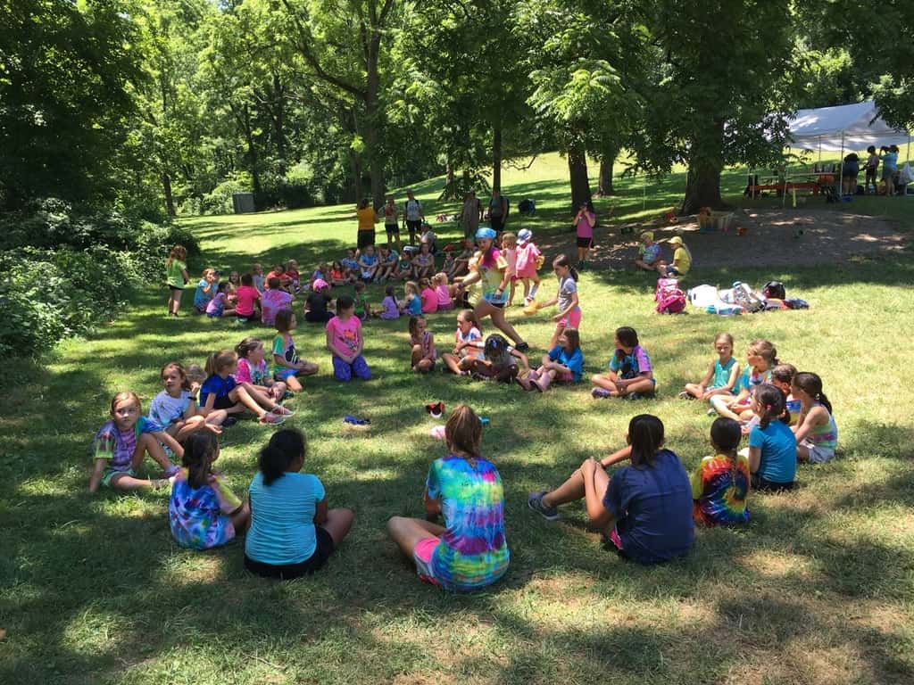 We had another good day at Girl Scout camp! In addition to hiking and creeking, the girls showed off their storytelling and drawing skills for our all-camp comic, added to their nature notebooks, learned fun Girl Scout games from the Red Unit, tie-dyed t-shirts, played drip drip drench, sang songs to the Pixies, and more!