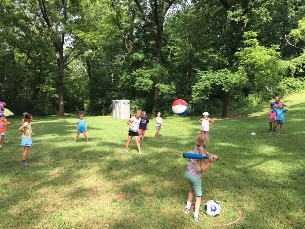 The word of the morning for day four of Girl Scout camp was games! The girls invented a new sport, changed the rules for games, and created new party games - all to earn their Making Games badge. They rounded out the day by making sun prints, creating photo frames, and playing drip drip drench.
