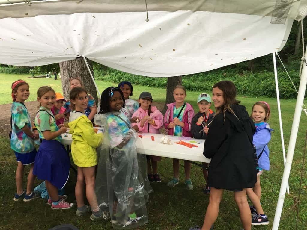 The last day at camp was a wet one! We spent some time in vans and were dismissed early, but they still had fun crafting, getting their faces painted, eating snow cones, making masks, and playing pictionary.