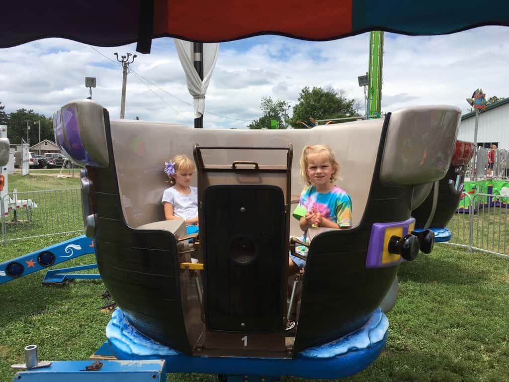 These “some pig” fans enjoyed their first time at a fair.
