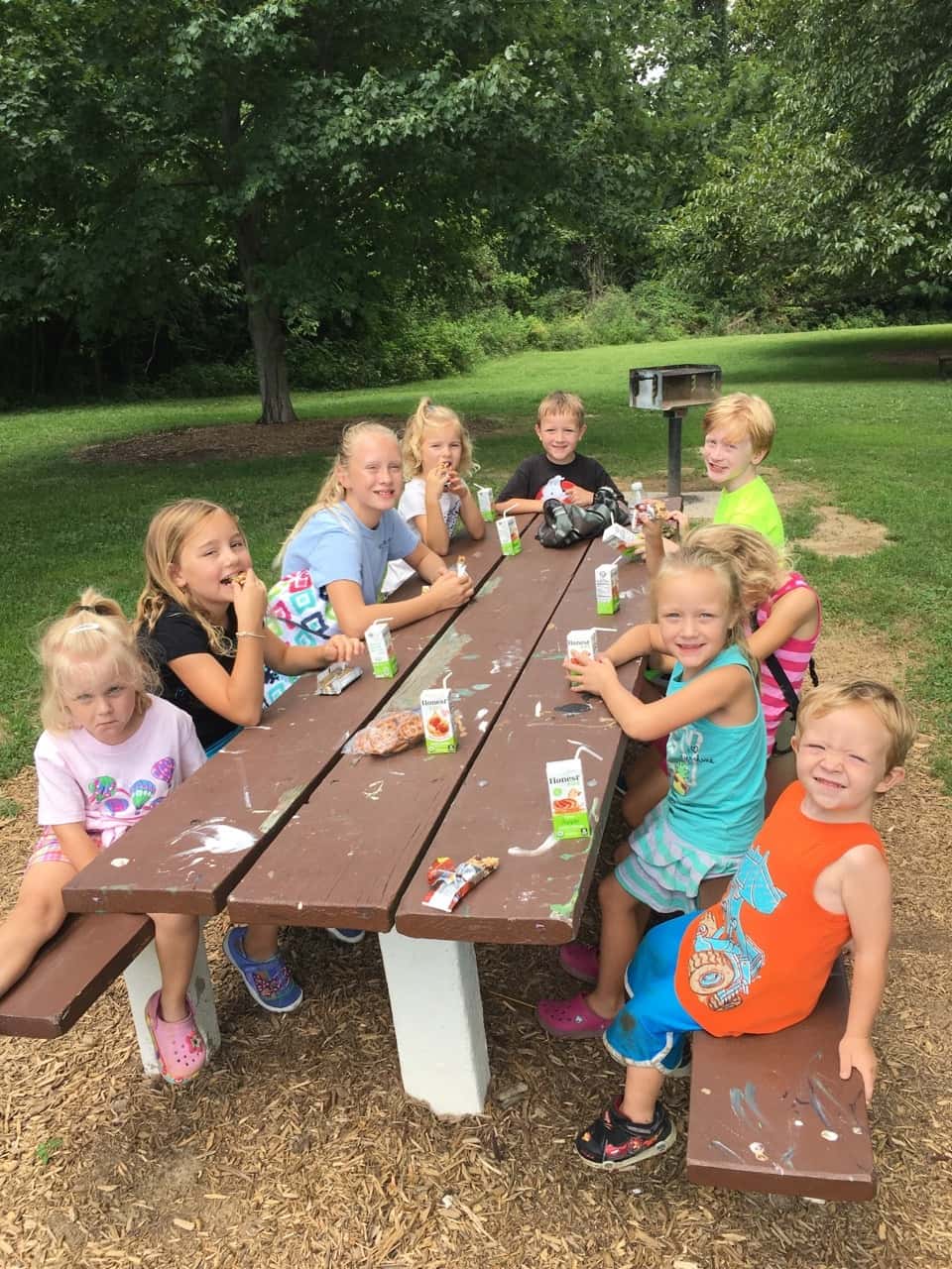 Gwen declared that our hike at French Park today was her “most favorite playgroup ever!”