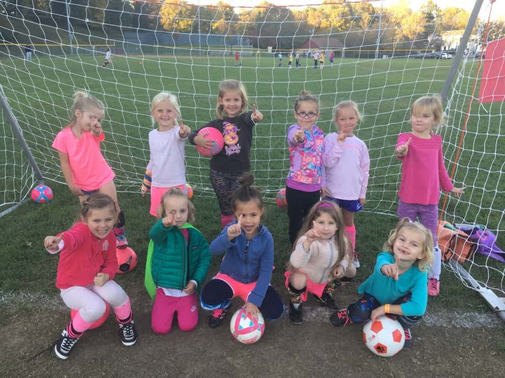 Final soccer practice with this cute team. We had a fun, undefeated season! (Gwen, Clara, Charlotte, Ivy, Isla, Josie, Avery, Charlotte S., Scarlett, Annie, and Reese.)
